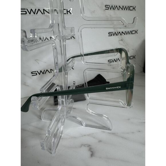 Swanwick Day Cat Eye Glasses (regular fit)  Blue Light Blocking Teal Ref 1016 - Picture 7 of 10